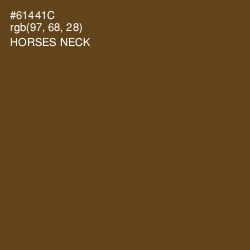 #61441C - Horses Neck Color Image